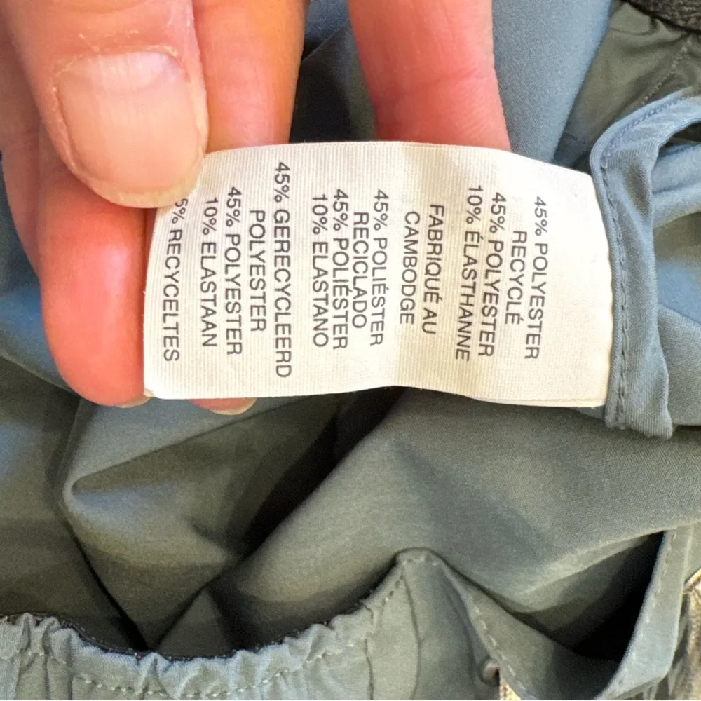 Vouri Men's Bank Shorts, Kashmir Flux Teal Gray Patterned Athletic Shorts, 7”, M - Picture 8 of 13